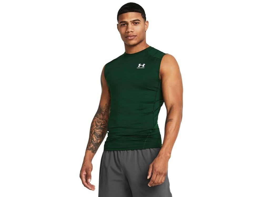 ウォーキング・ランニングウェア Under Armour Men's HeatGear Fitted Camo UNDER ARMOUR HeatGear Fitted Shirt Red Camo Mens S Short